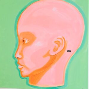 Bionic maleri 80x80cm akryl på lærred øgte håndmalet moderne samtidskunst rigtige malerier